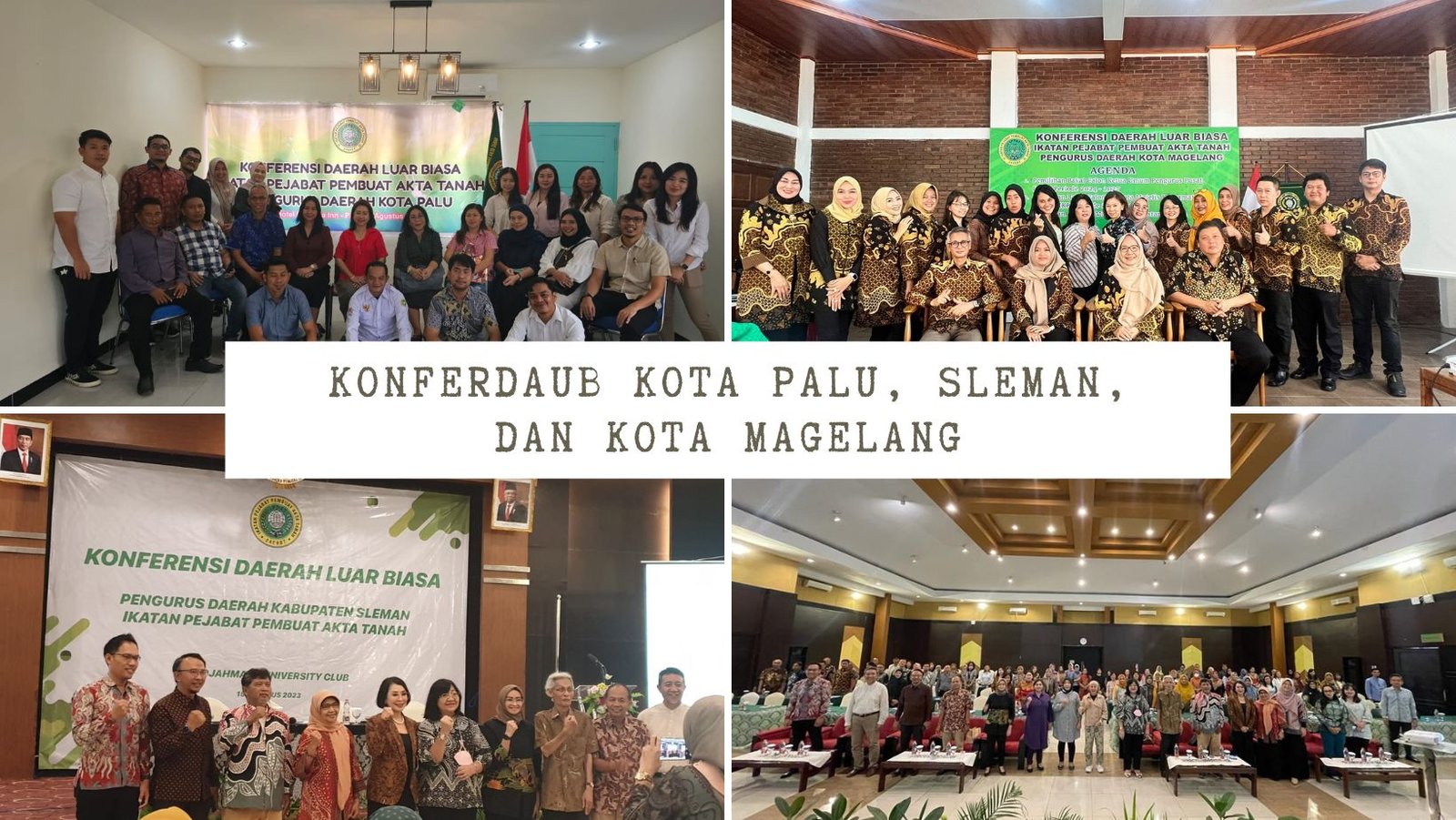 Pengda Kota Palu, Sleman dan Kota Magelang Telah Gelar Konferdalub